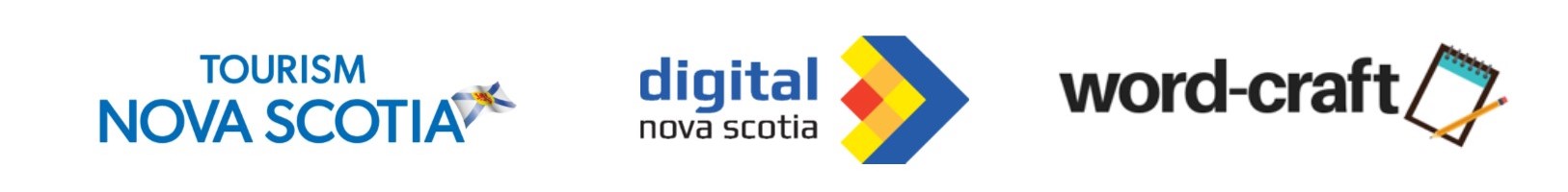 Tourism Nova Scotia, Digtial Nova Scotia and word-craft logos